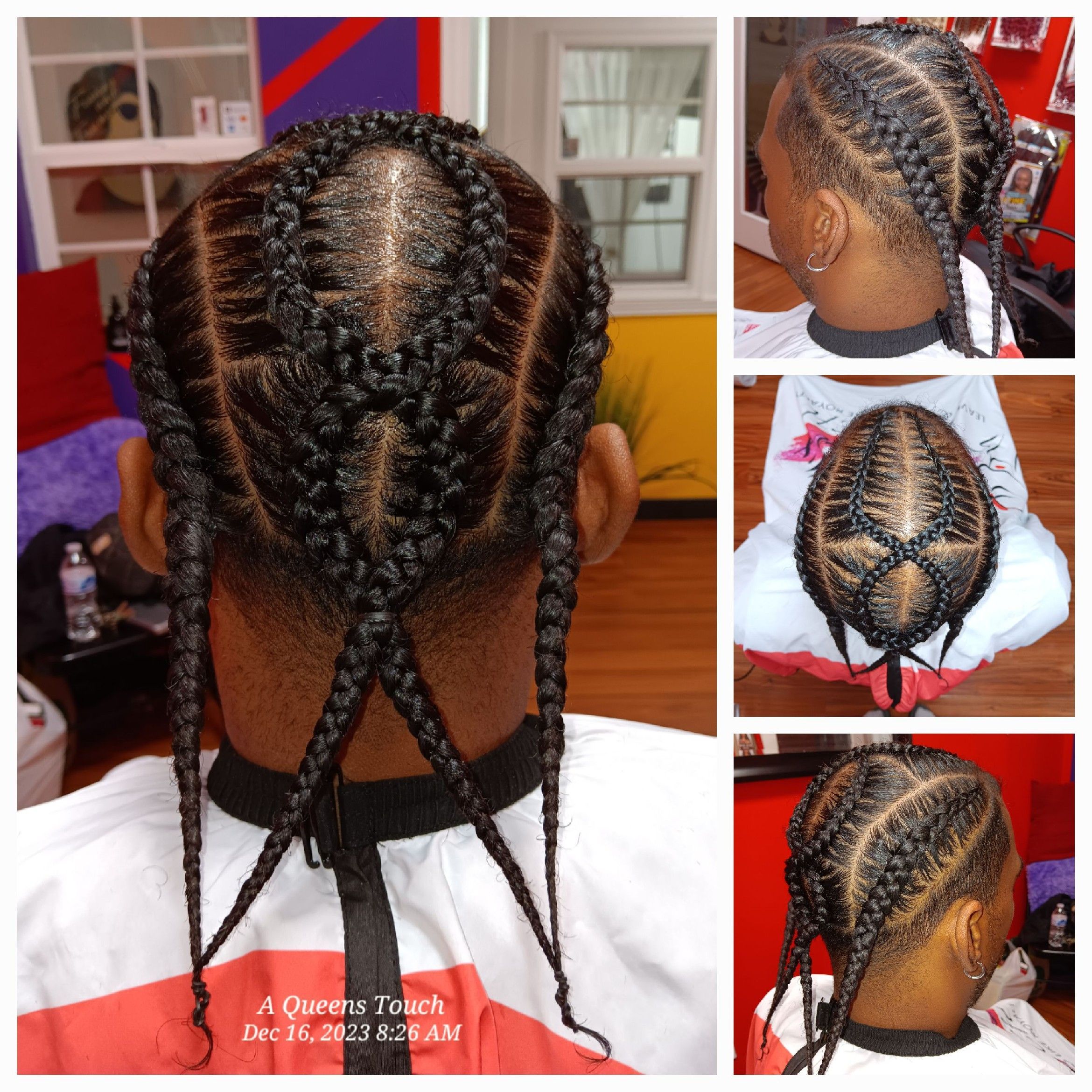 Cornrows (natural hair braided) portfolio