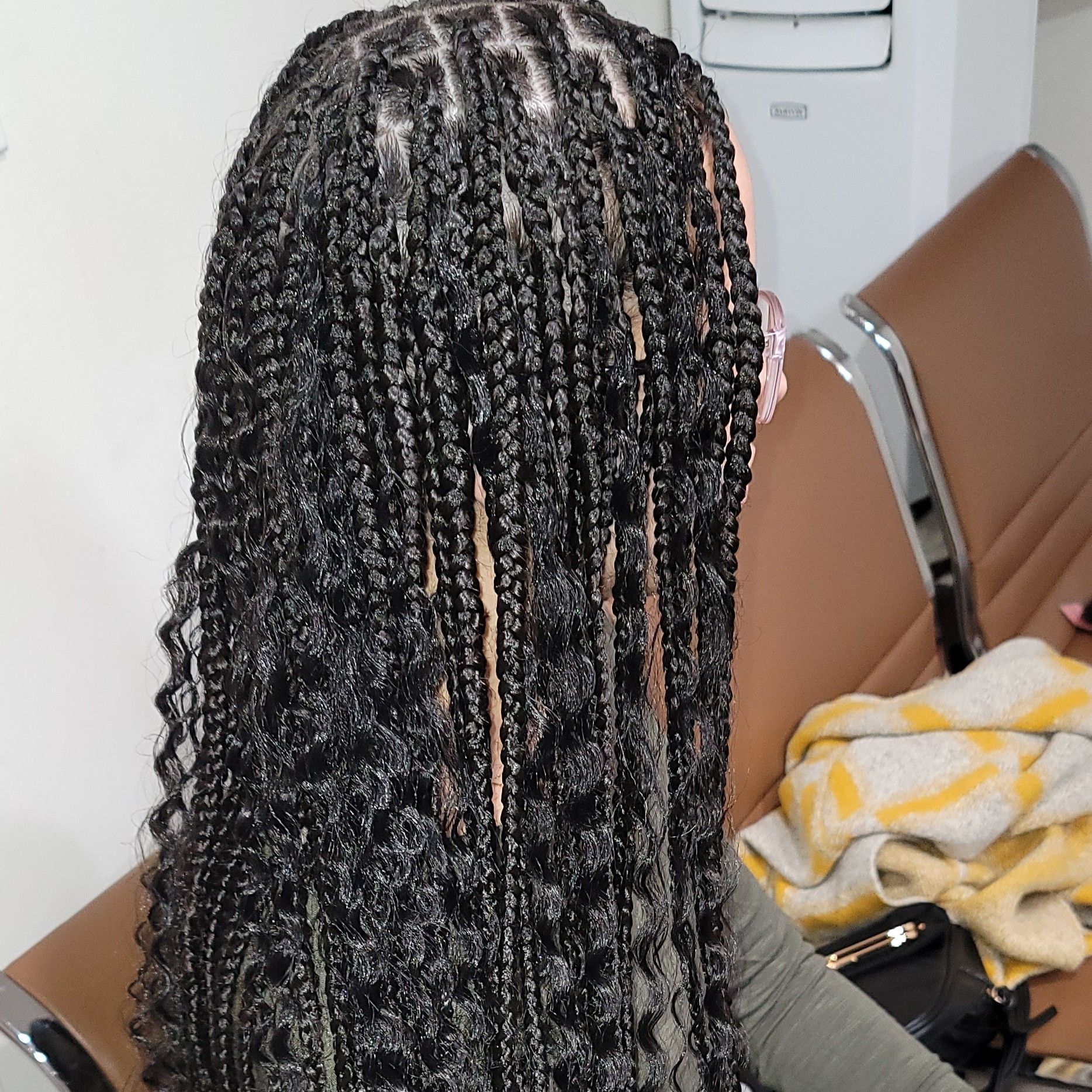 Goddess knotless braids mid back portfolio