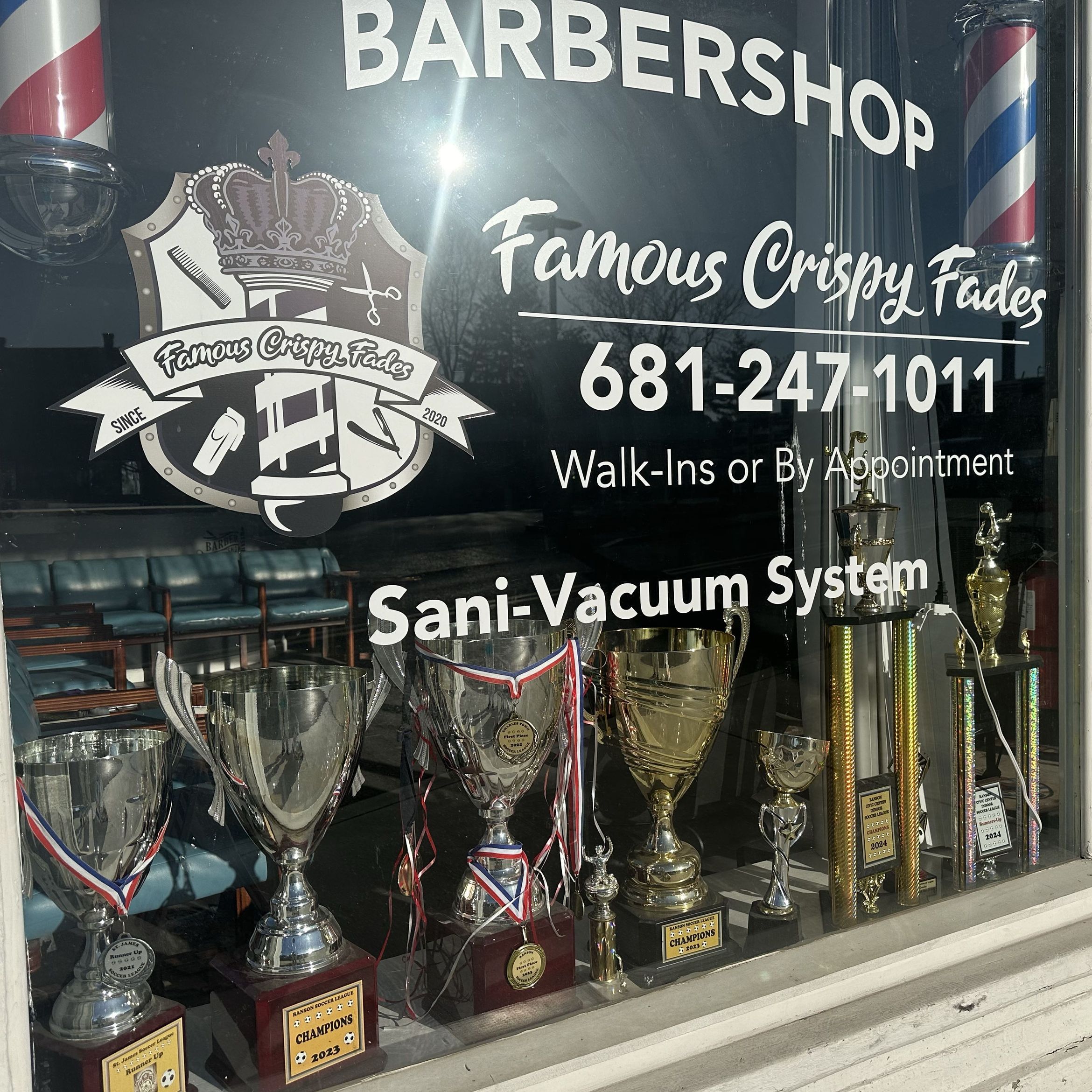 Famous crispy fades, 202 Winchester Ave, Martinsburg, 25401