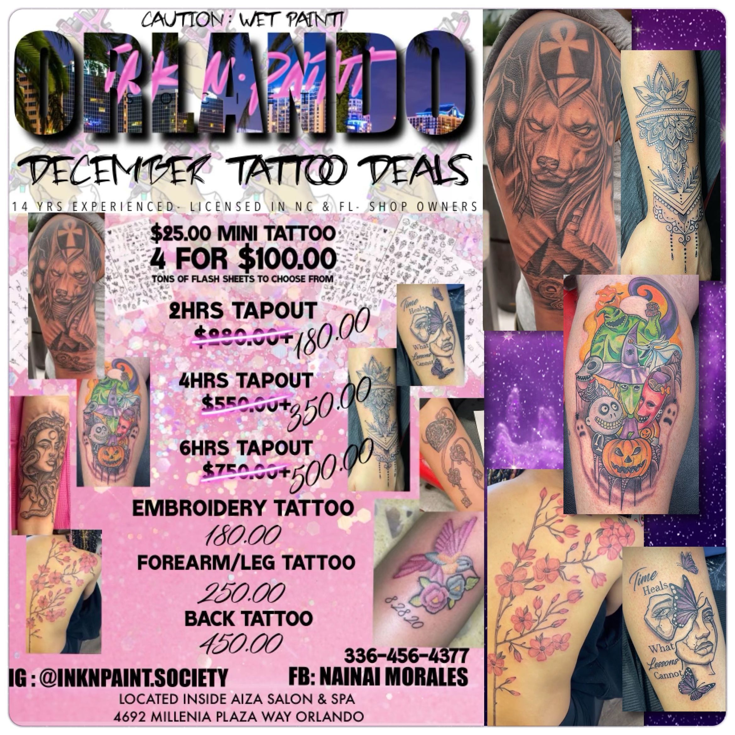 Back tattoo : $500 portfolio