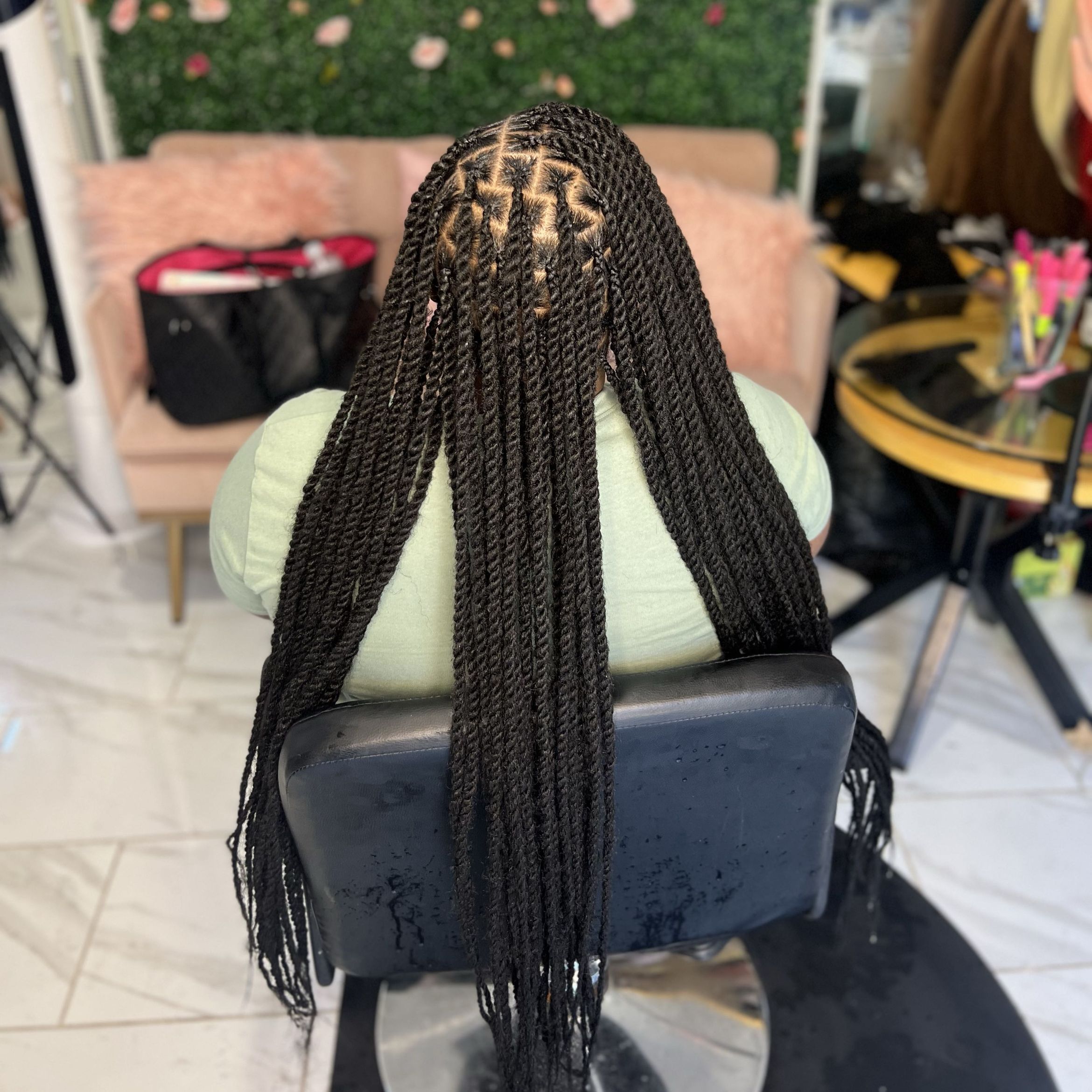 Knotless Senegalese/Marley twist (Hair included) portfolio
