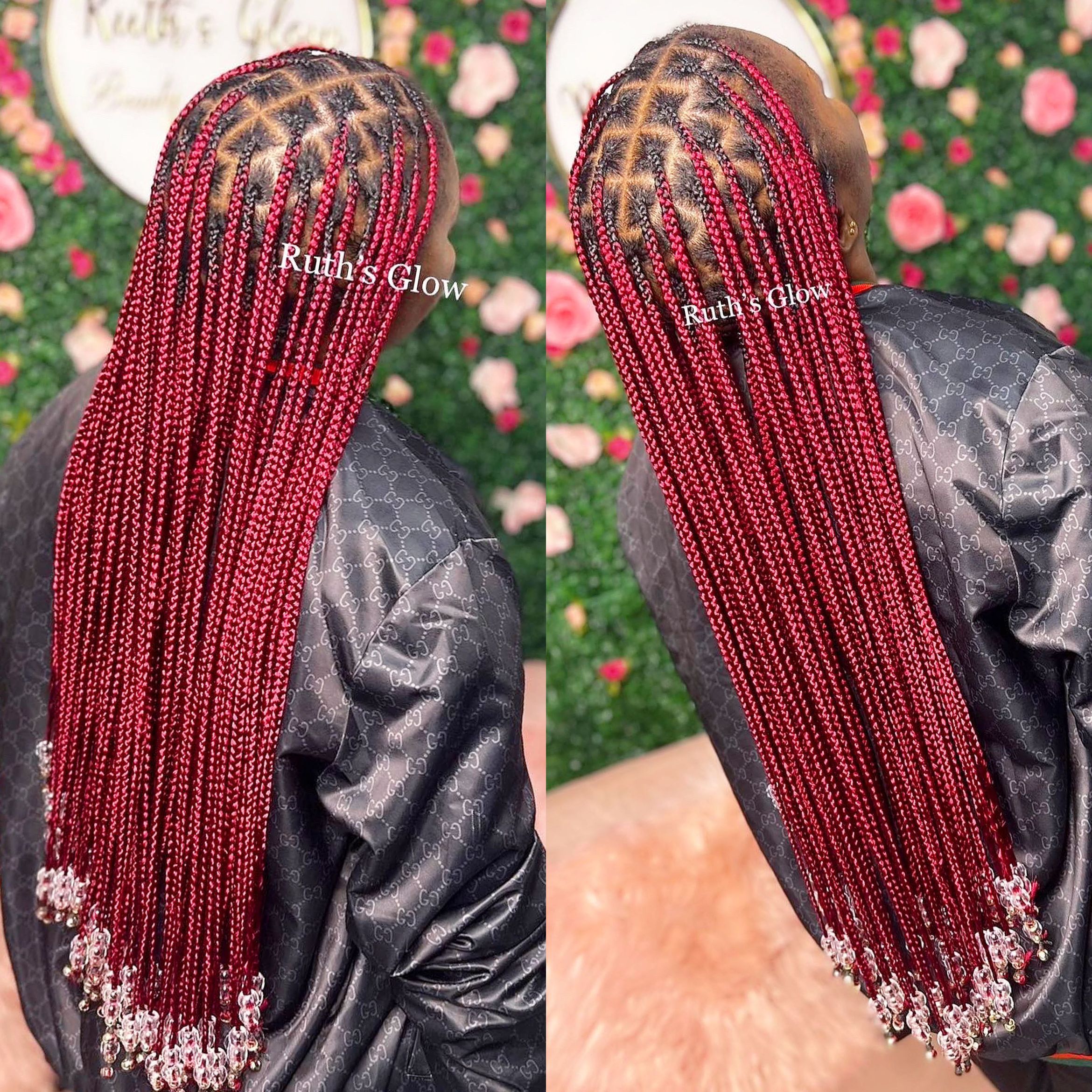 Medium knotless braids(Hair included) portfolio