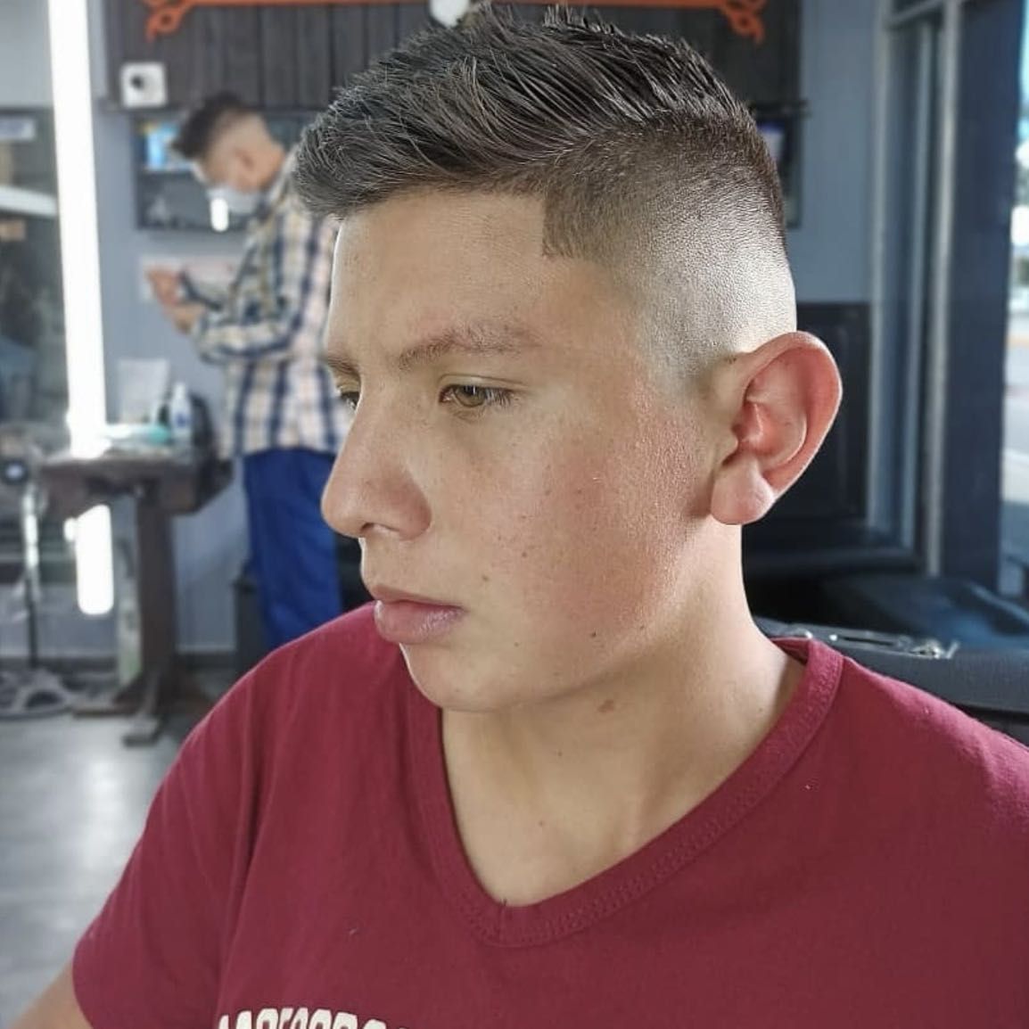 Kids haircut with scissors trim on top portfolio