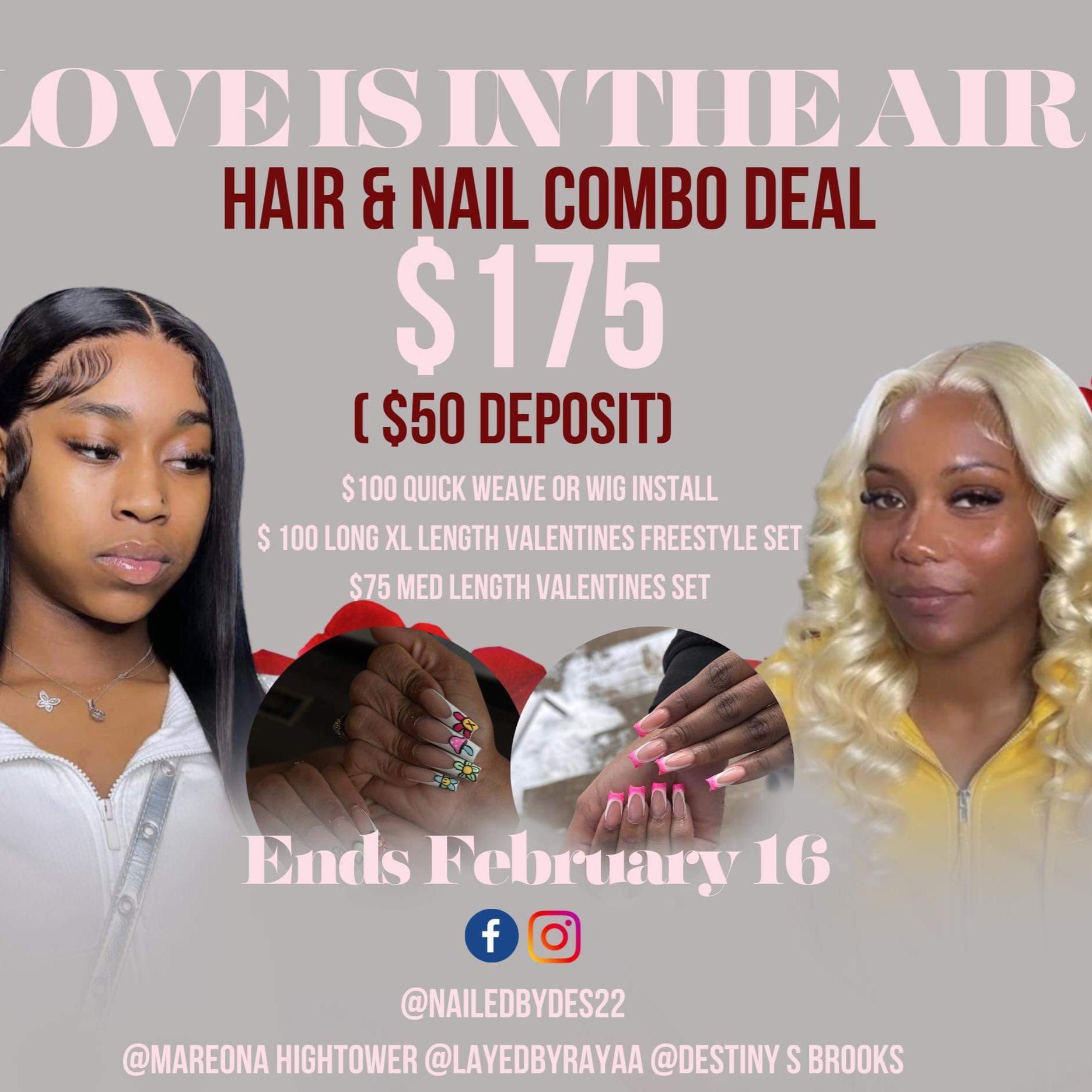 Love is in the Air Combo  🎀💅🏽💋 portfolio
