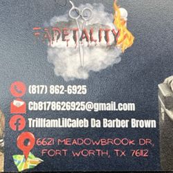 Kuts Unlimited..  AKA FADETALITY, 6621 Meadowbrook Dr., Building inside a strip mall, Fort Worth, 76112