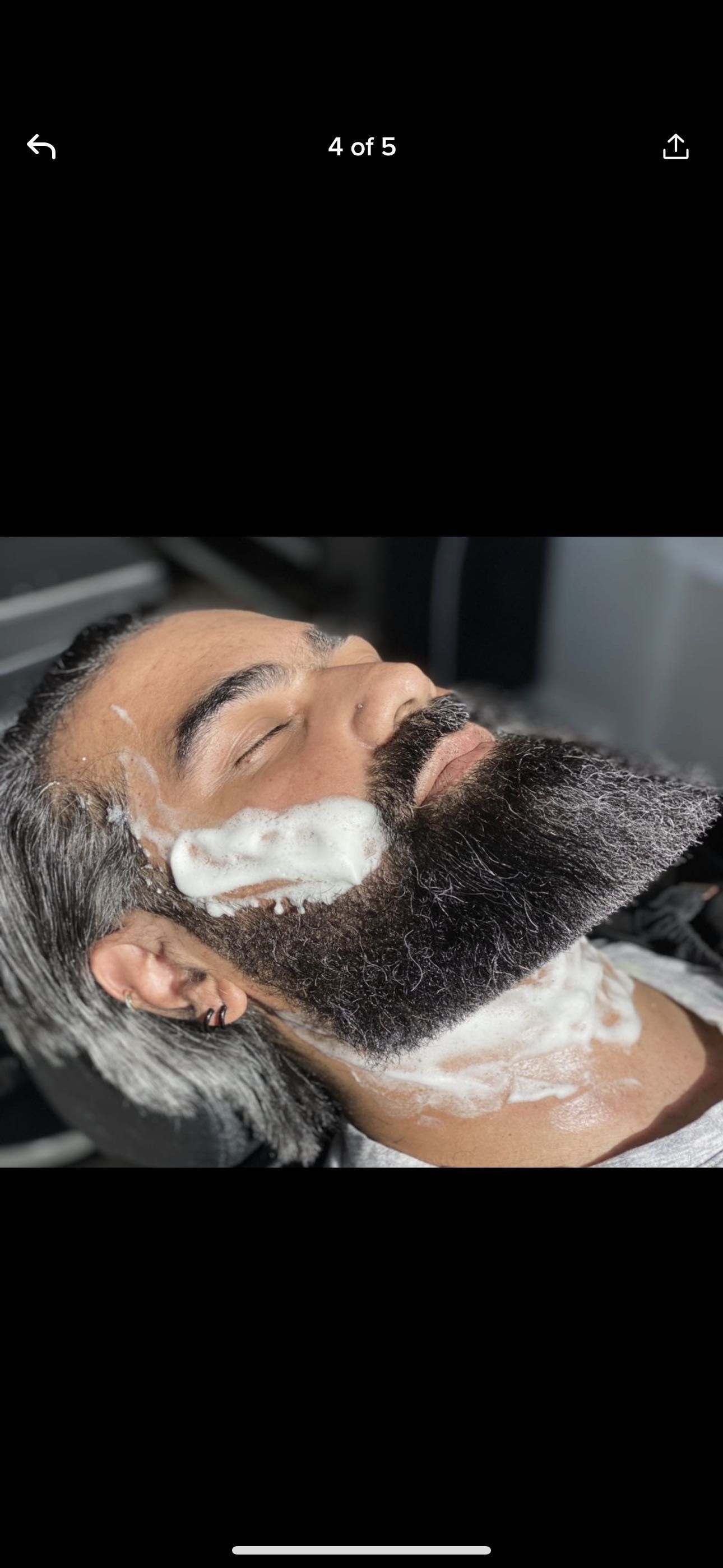 Beard maintenance (hot towel, massage therapy) portfolio