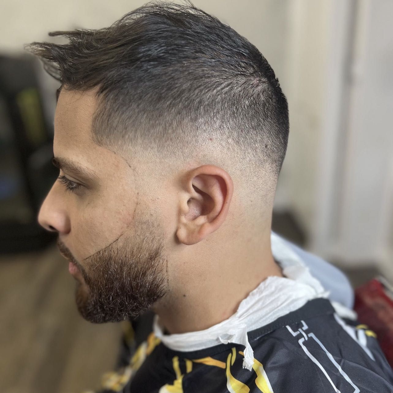 Fade or taper with beard trim with Jerry portfolio