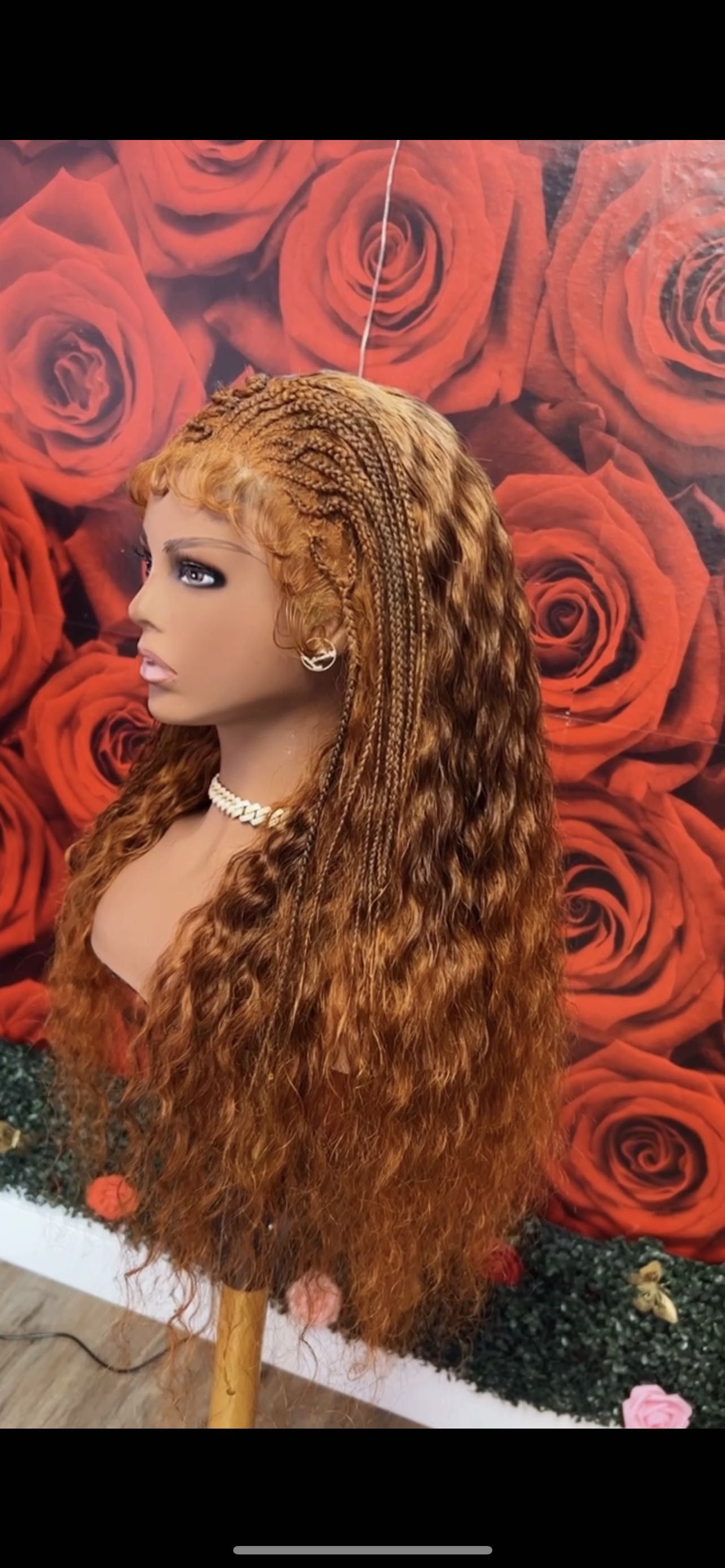 Lace wig or frontal (Small braids) portfolio