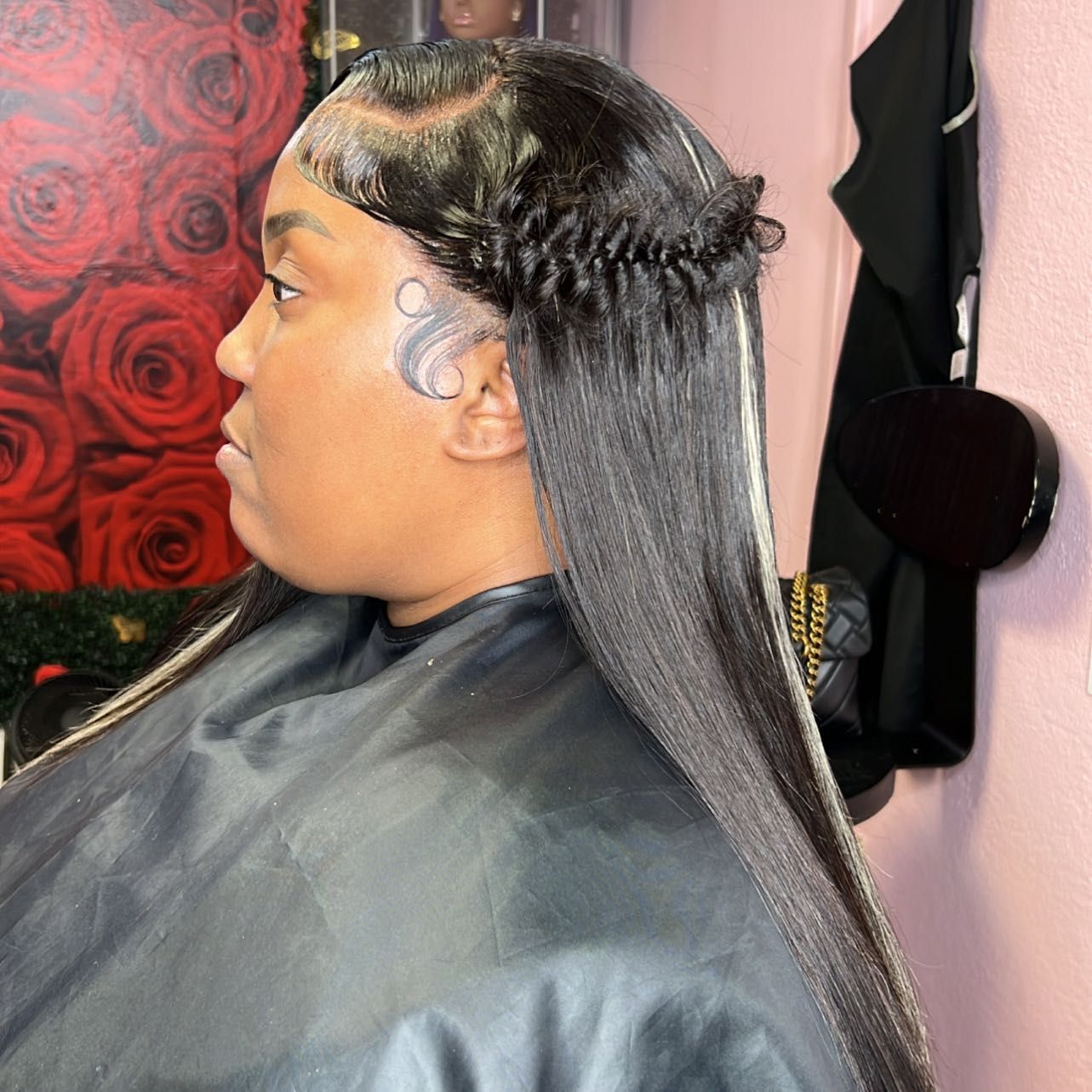 Lace wig Two braids/ 1 fishtail braid portfolio