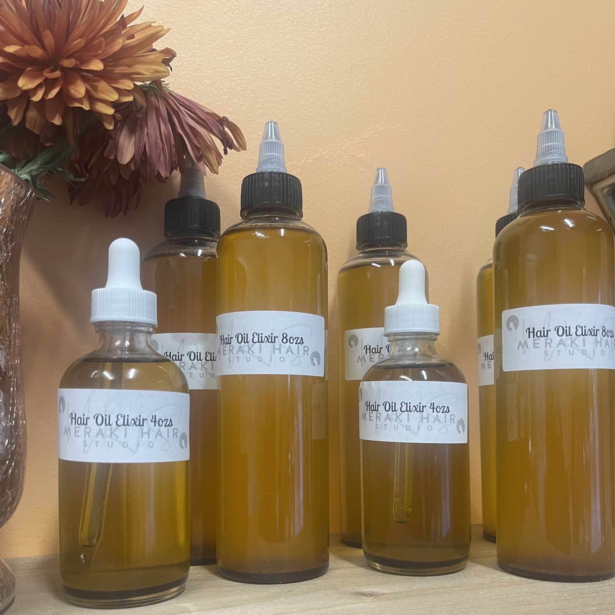 Herbal Hair Growth Oil Elixir 4oz or 8.5oz portfolio
