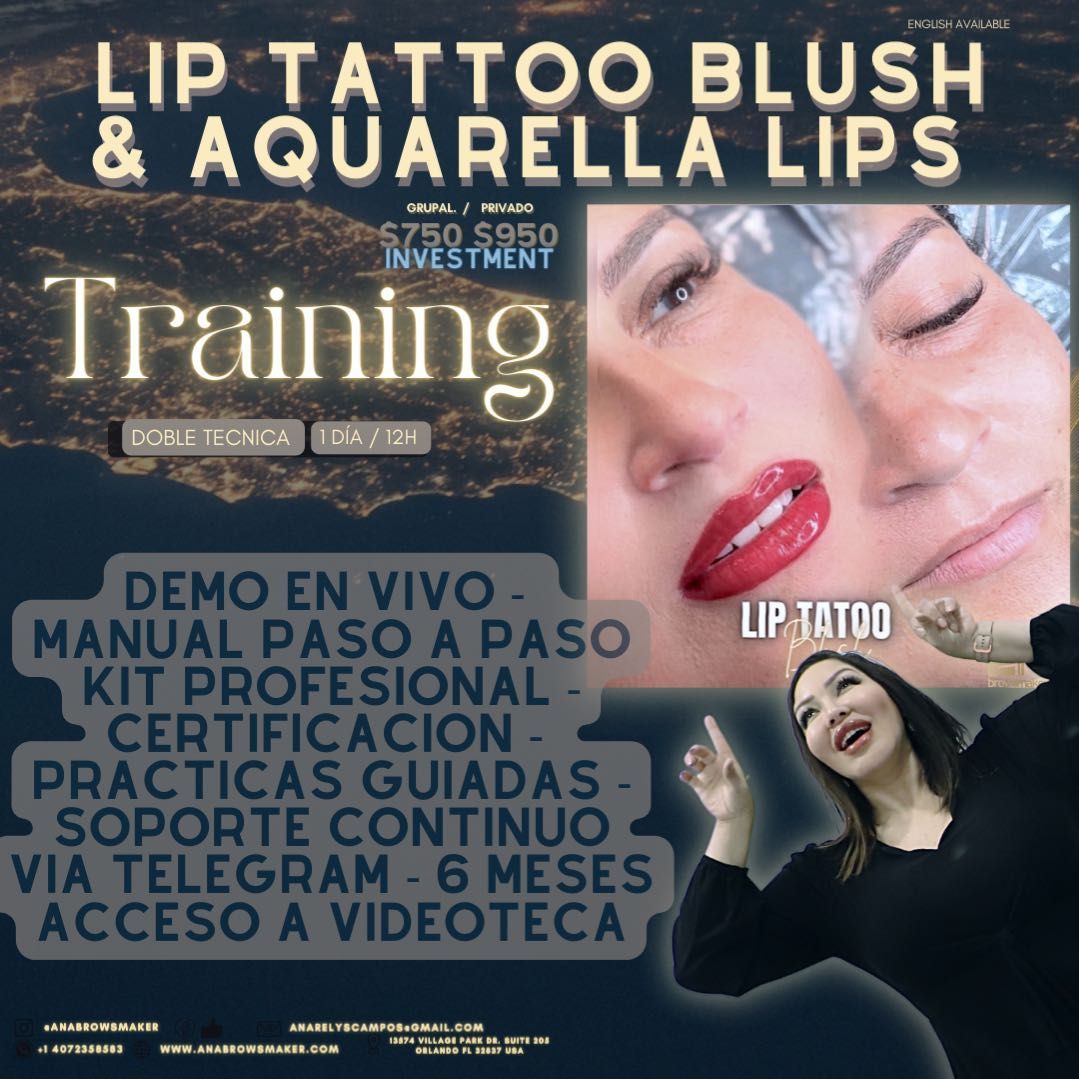 Training Lip Tattoo Blush + Aquarella Lips portfolio
