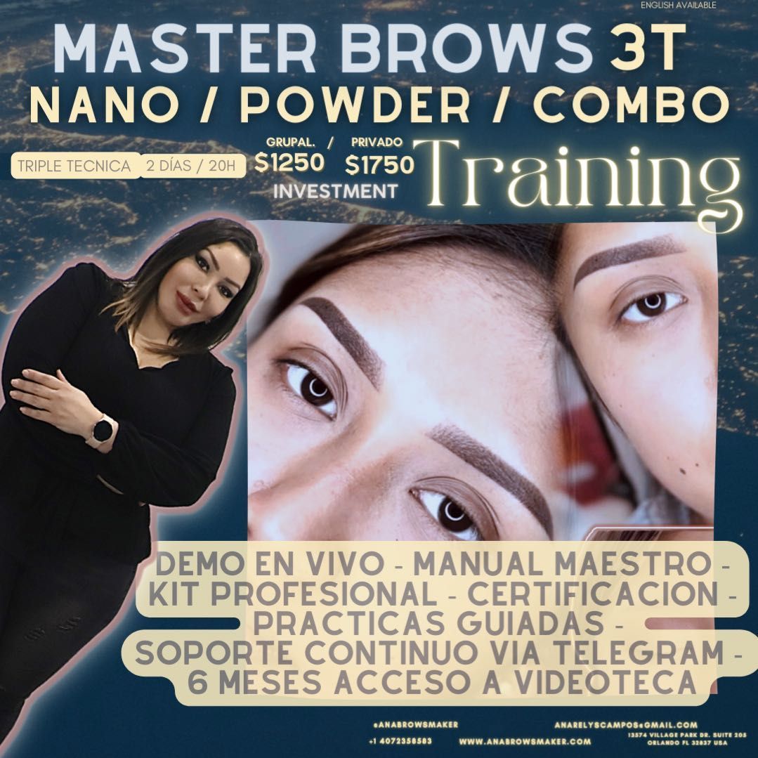 Training MASTER BROWS 3T portfolio