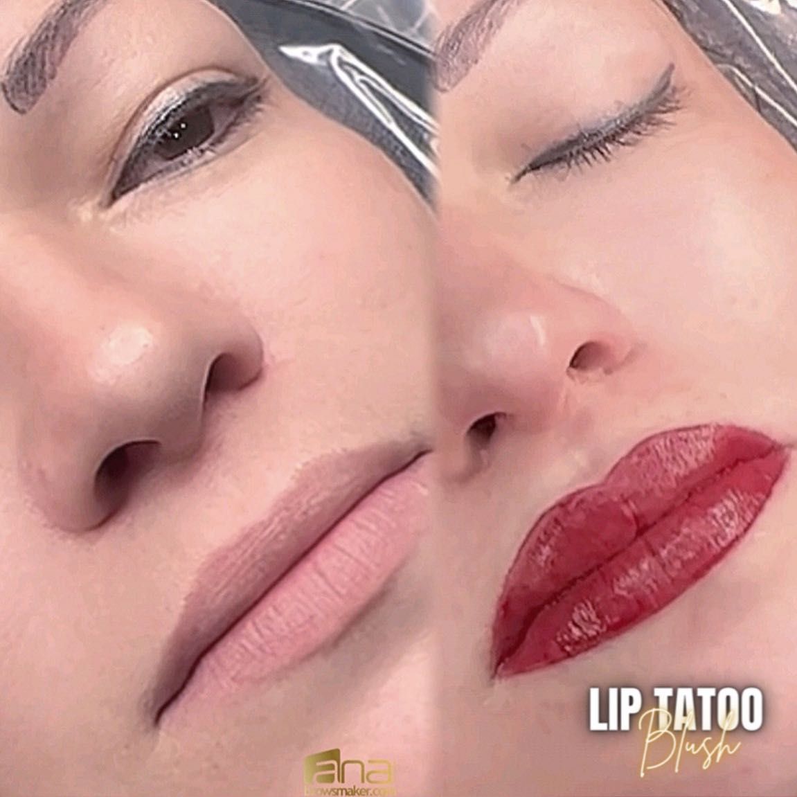 Lips Tattoo Blush & AQUARELLA Lips / Cherry Lips portfolio