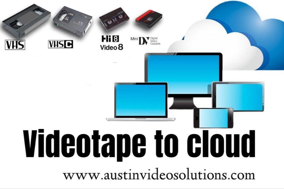 Videotape to Digital File w/online access portfolio