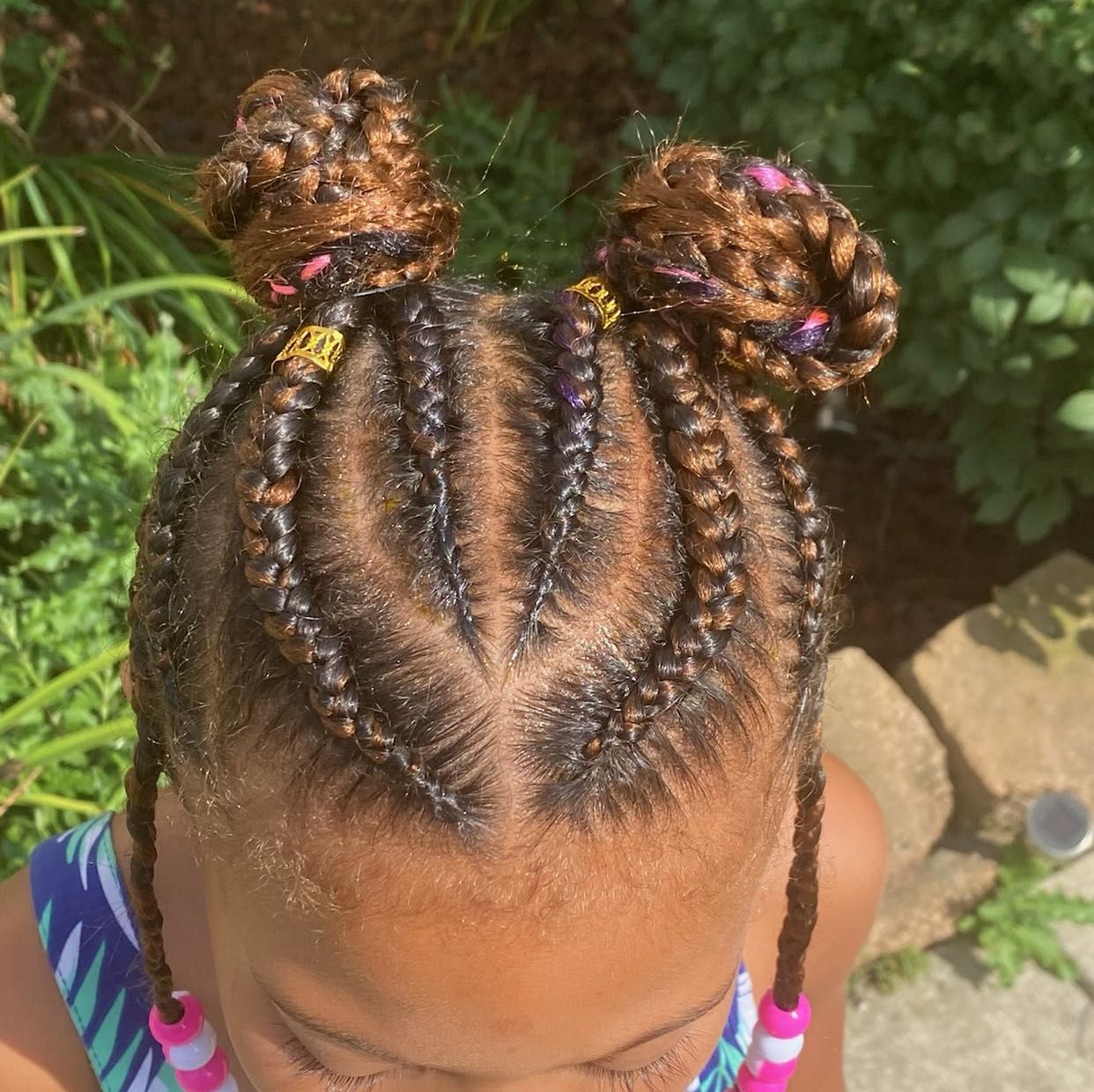 Feed-In braids (includes weave) 5-10 years old portfolio