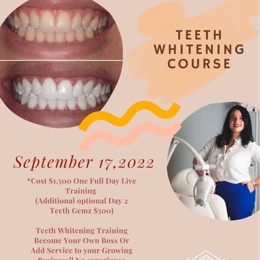 Teeth whitening Course portfolio