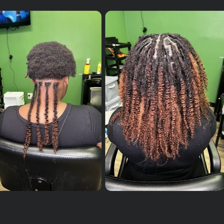 Loc Extensions (10 inches added human hair) portfolio