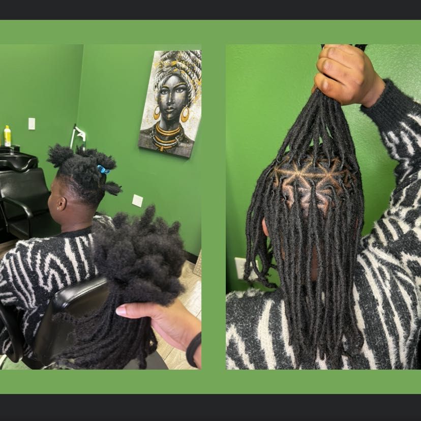 Loc Extensions (10 inches added human hair) portfolio