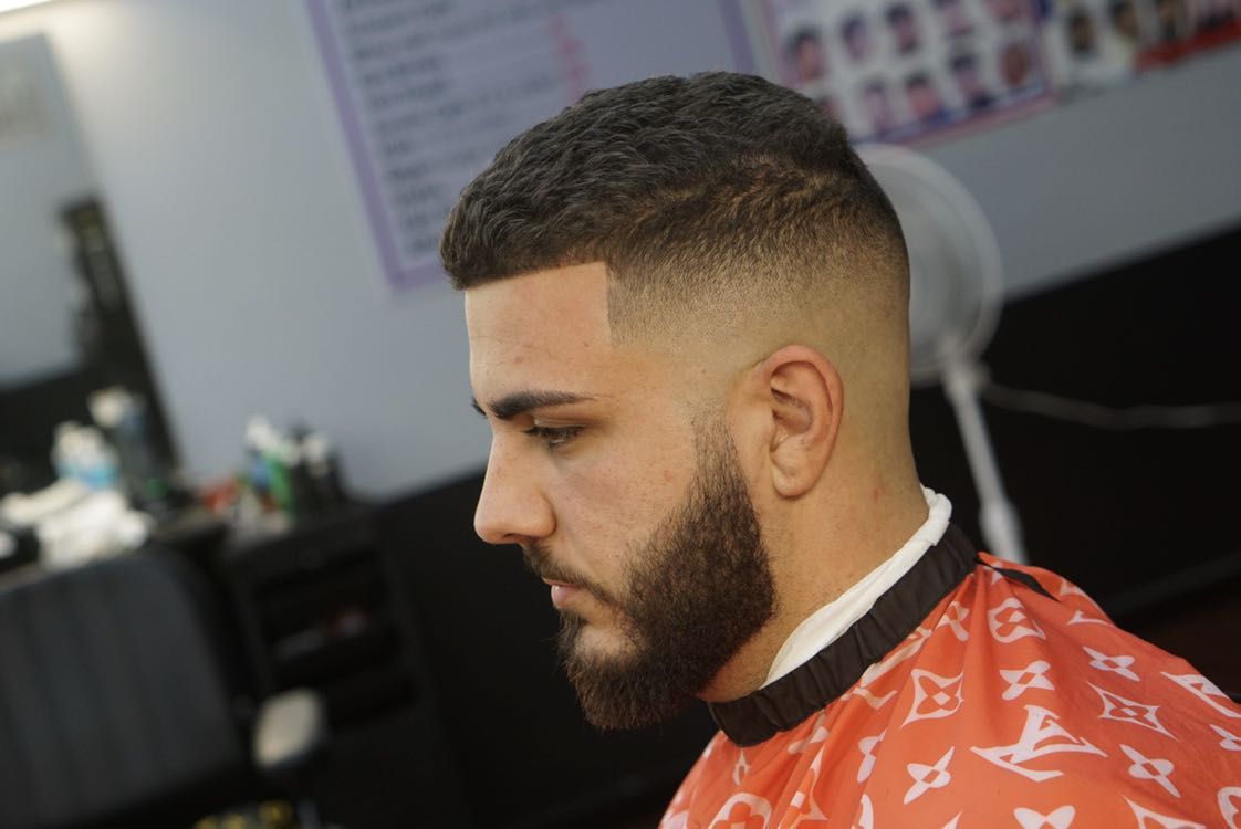 Haircut w/ Beard lineup portfolio