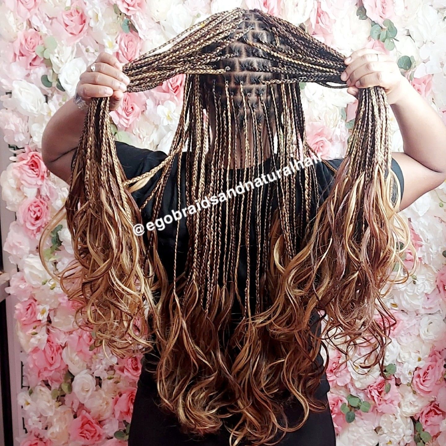 French Curls Box Braids/knotles braids portfolio