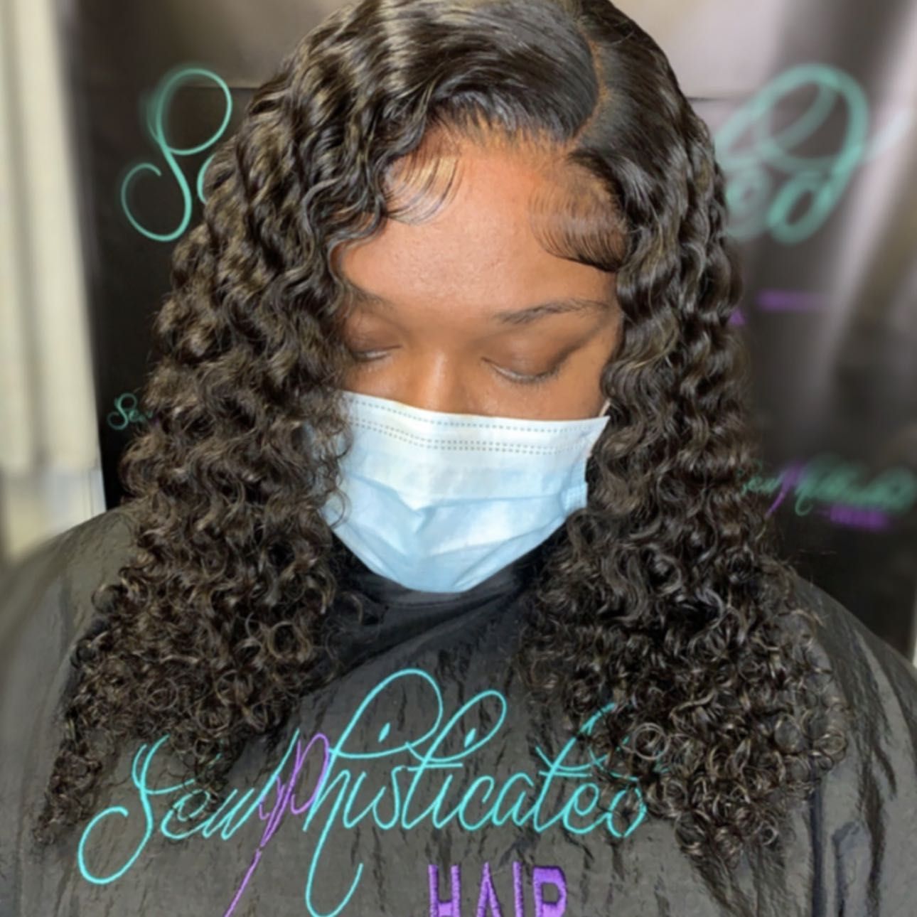 Closure Wig install (wash hair, braid, sew down) portfolio