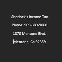Sherlock's Income Tax Service, 1870 Mentone Blvd, Mentone, 92359