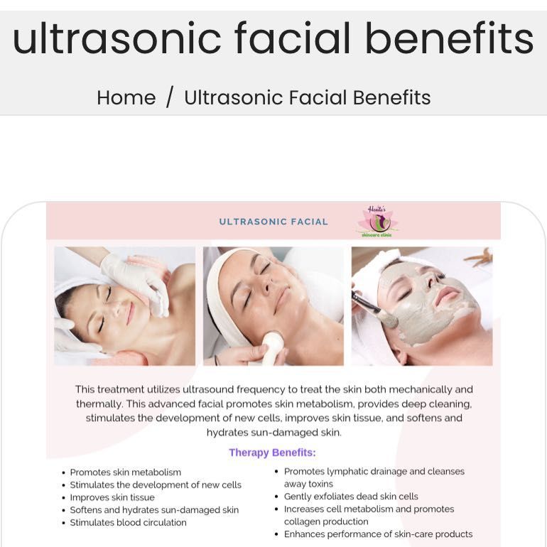 Ultrasonic Facial portfolio