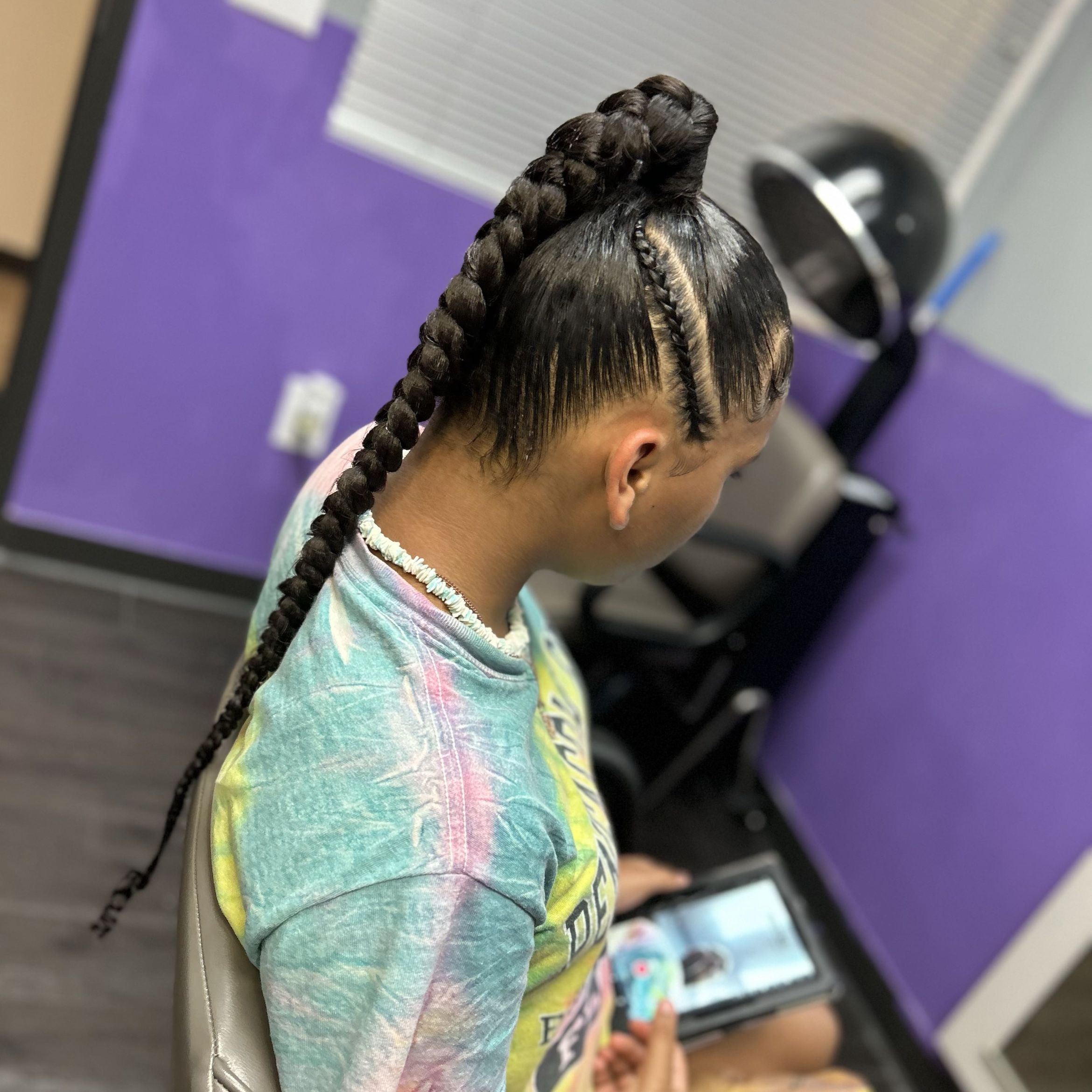 Kid braided ponytail portfolio