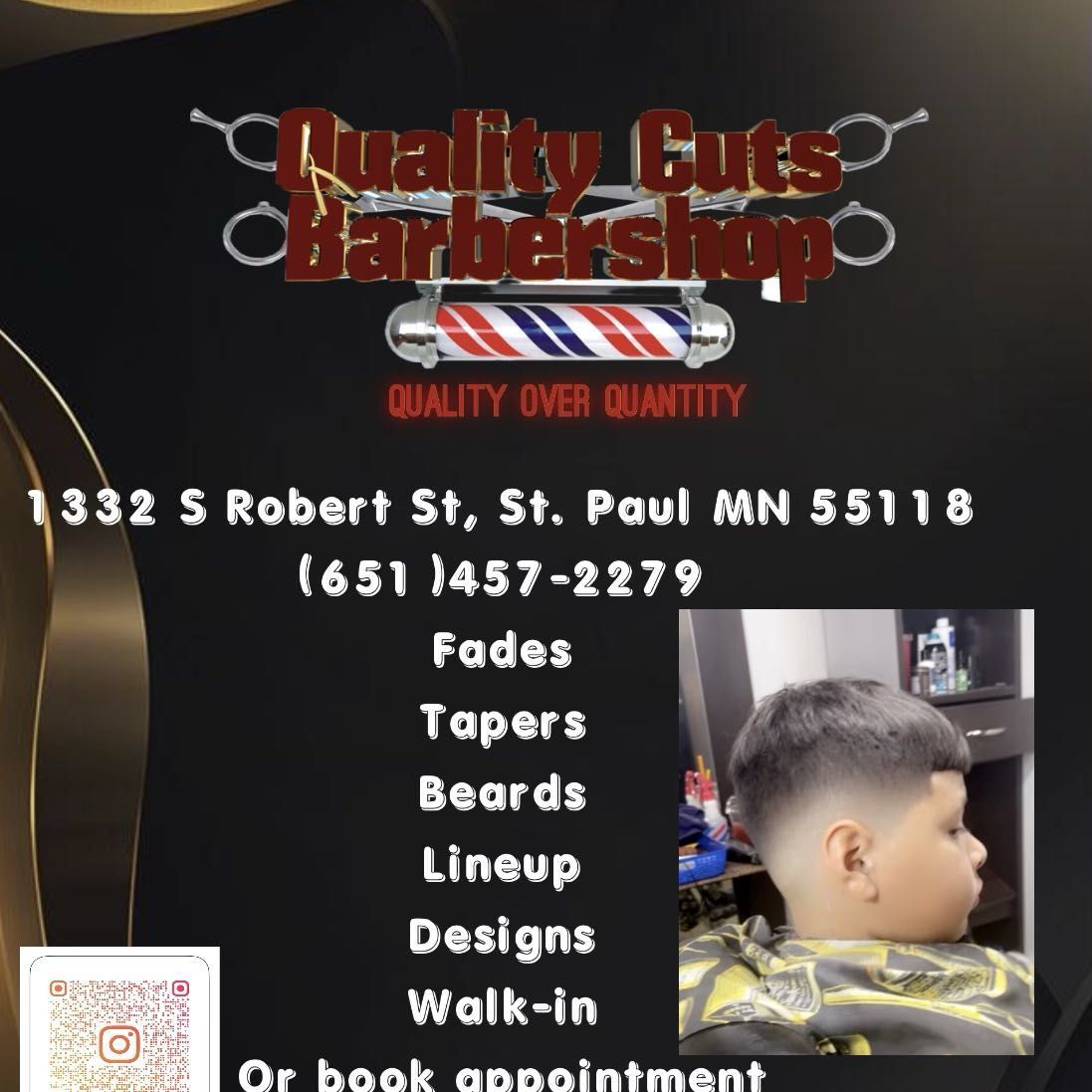 Infamouse cutz, 1332 Robert St S, St Paul, 55118