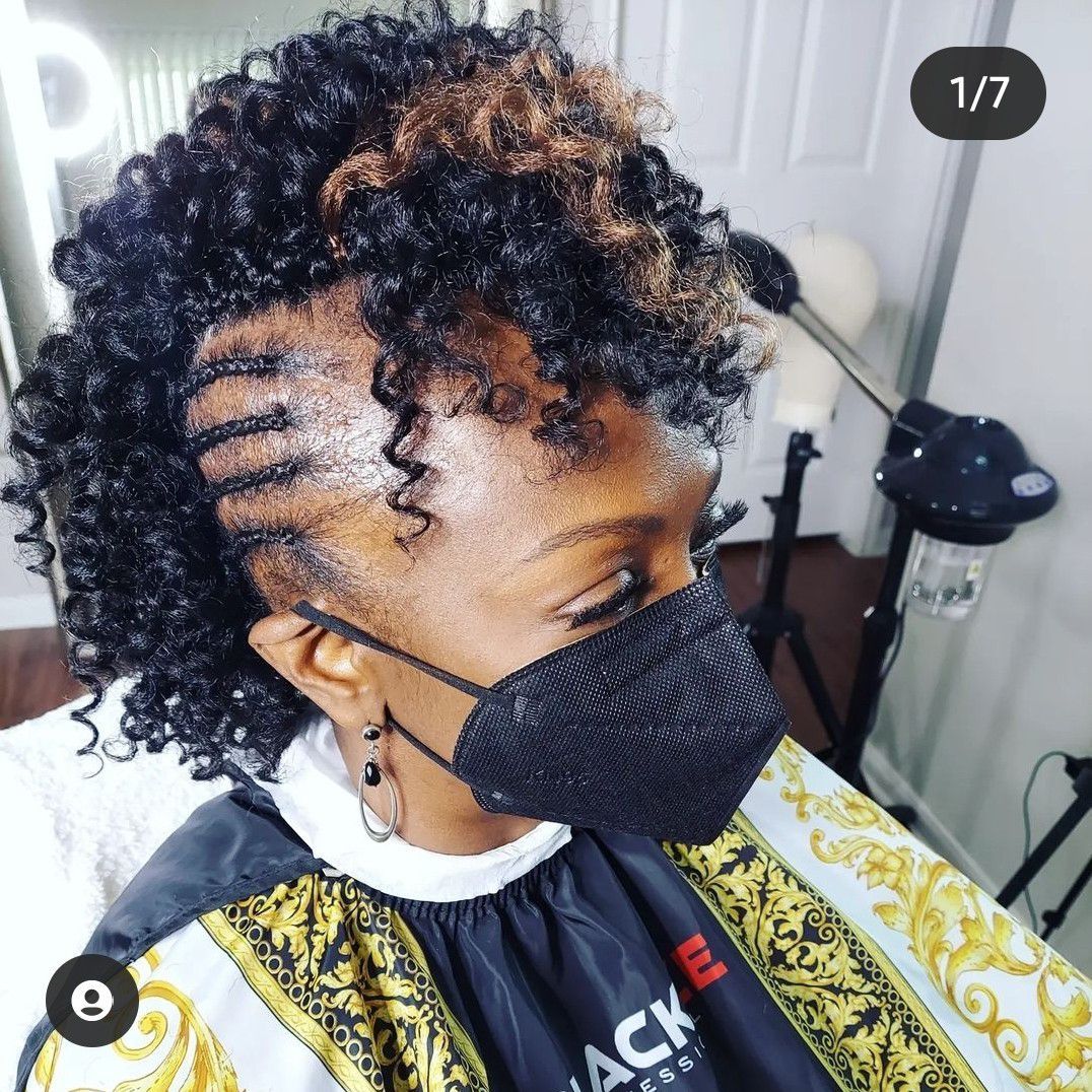 Braided Mohawk/Curls Twists (CLIENT SUPPLY HAIR) portfolio