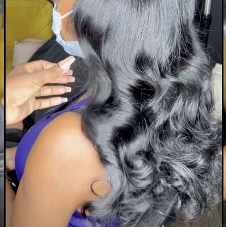 Quickweave (Install Only) client provides hair portfolio