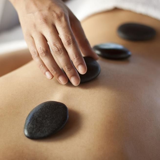 Relax massage with hot stones portfolio