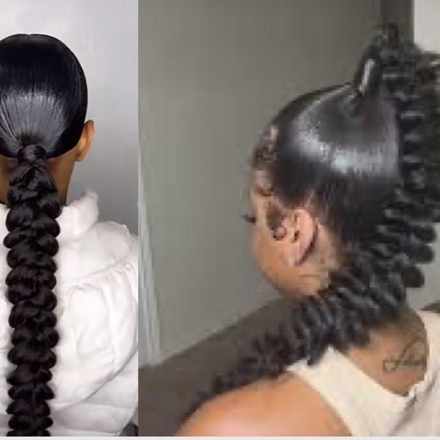 - Sleek Jumbo braided ponytail portfolio