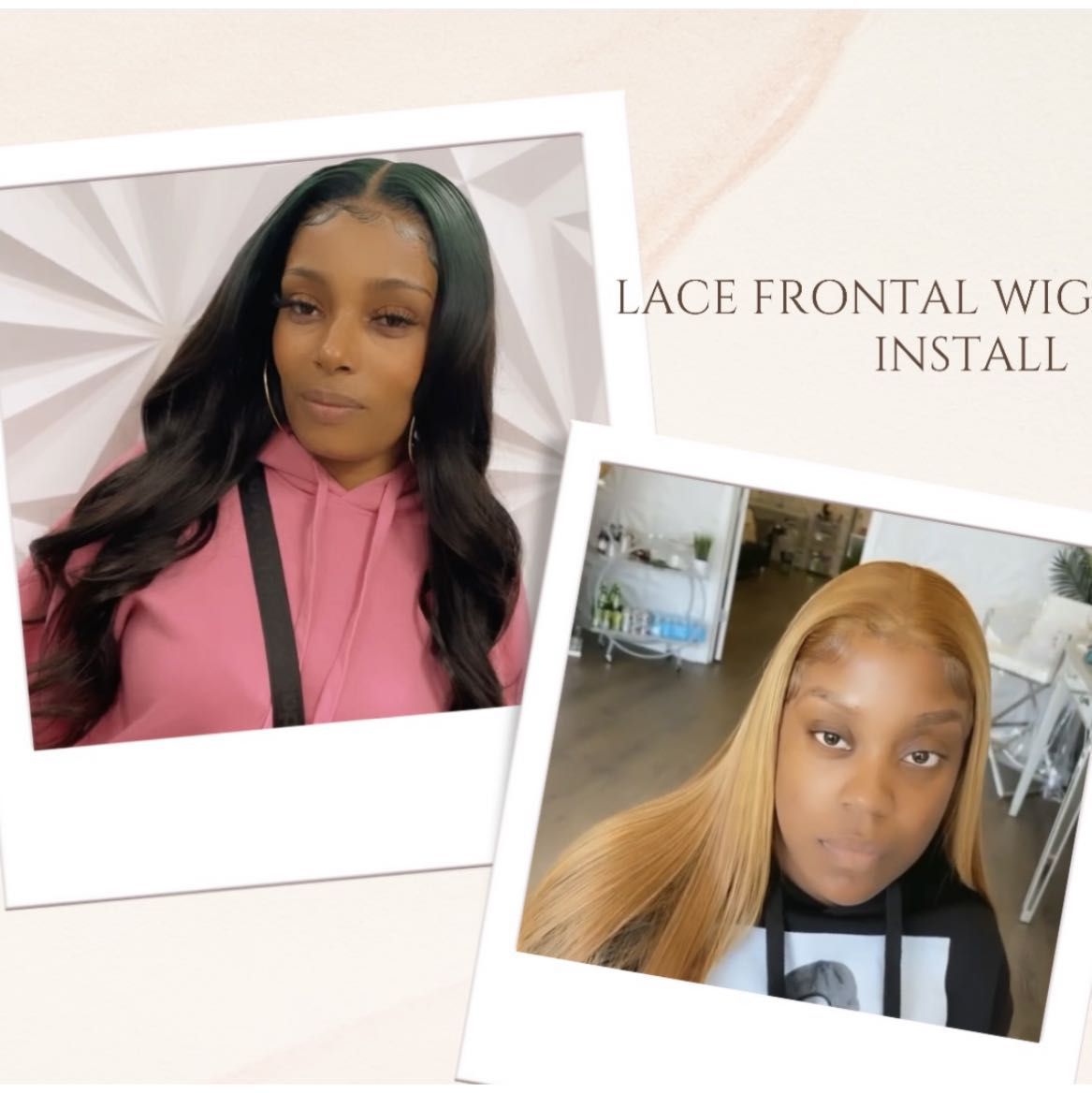Lace Frontal & Closure  Wig Install portfolio