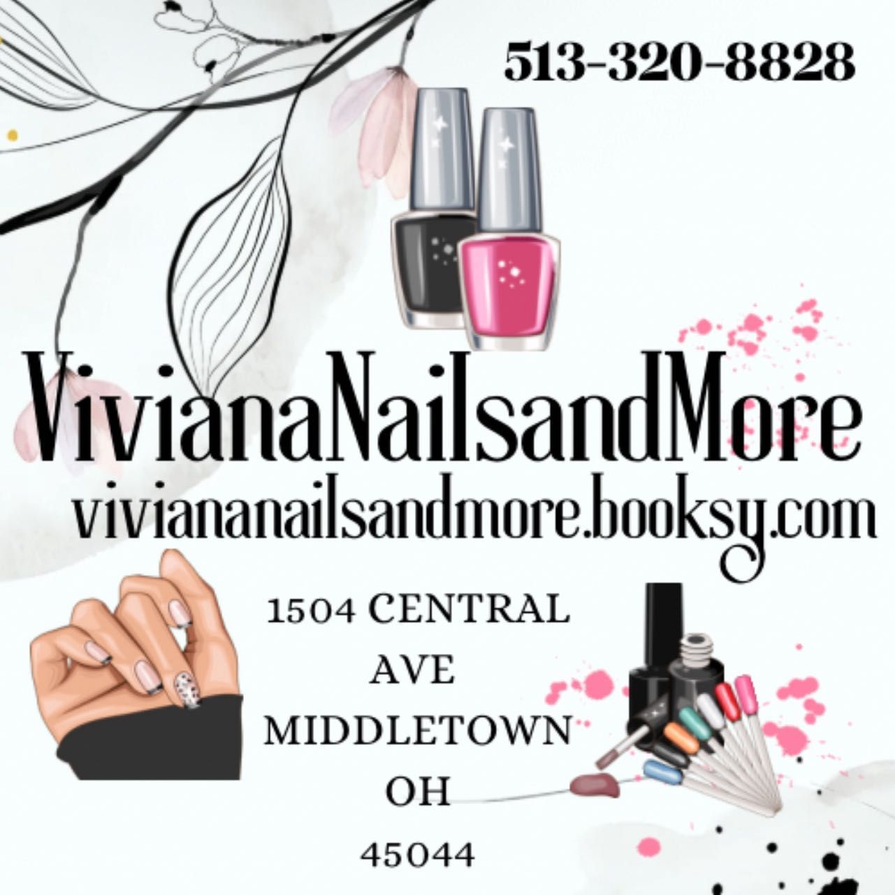 Viviana Nails and More, 1504 central ave, Middletown, 45044