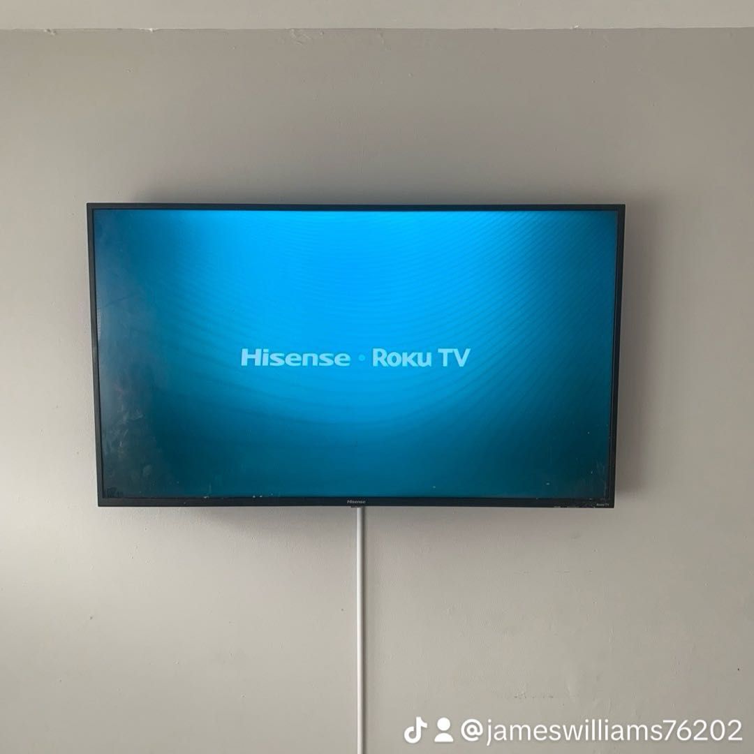 1 TV Mounted and cord concealed portfolio