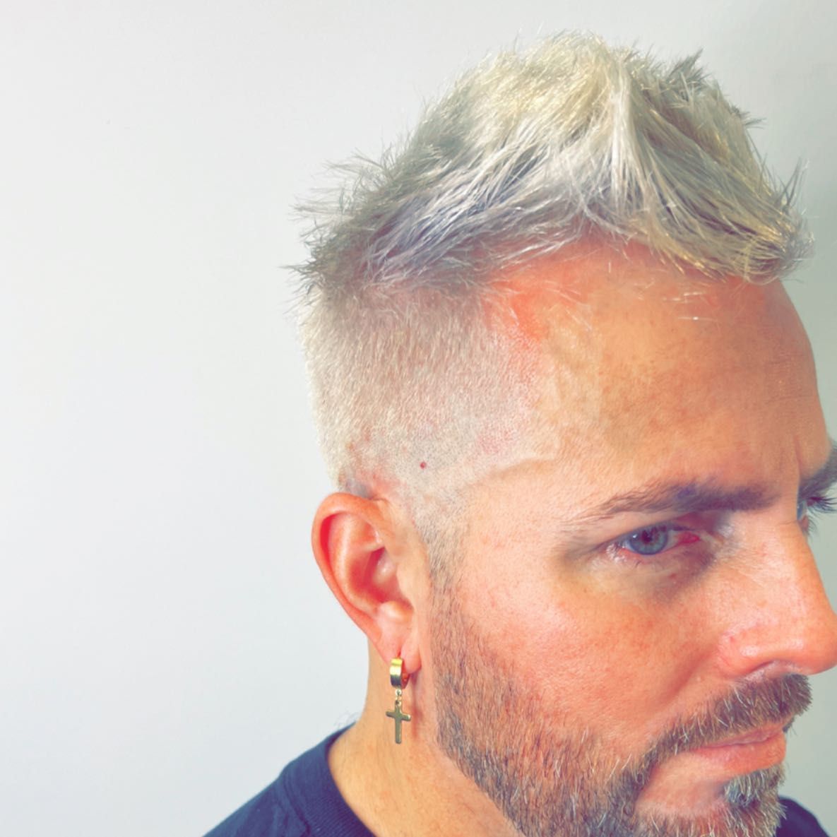 men's hair bleaching retouch portfolio