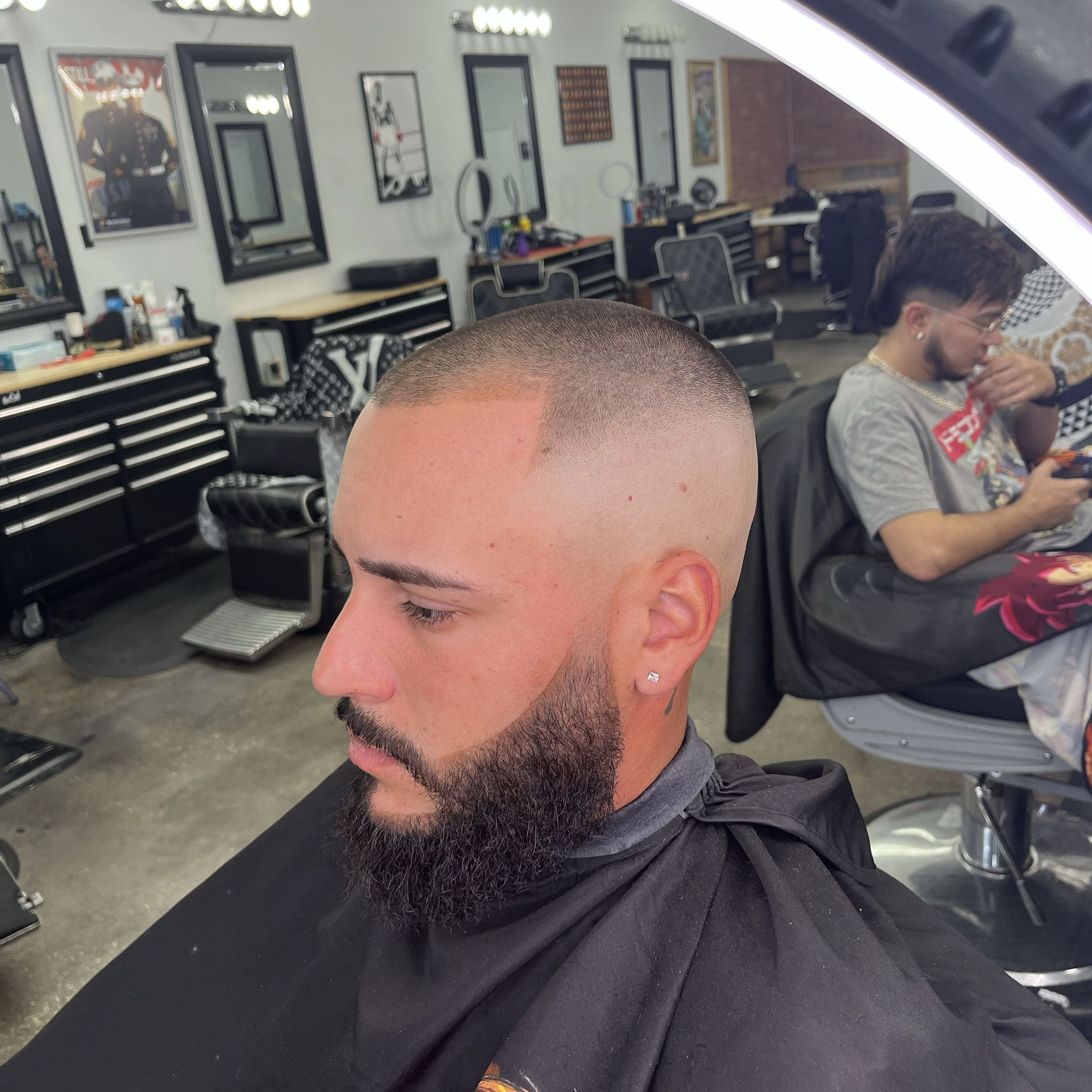 Full haircut with beard portfolio