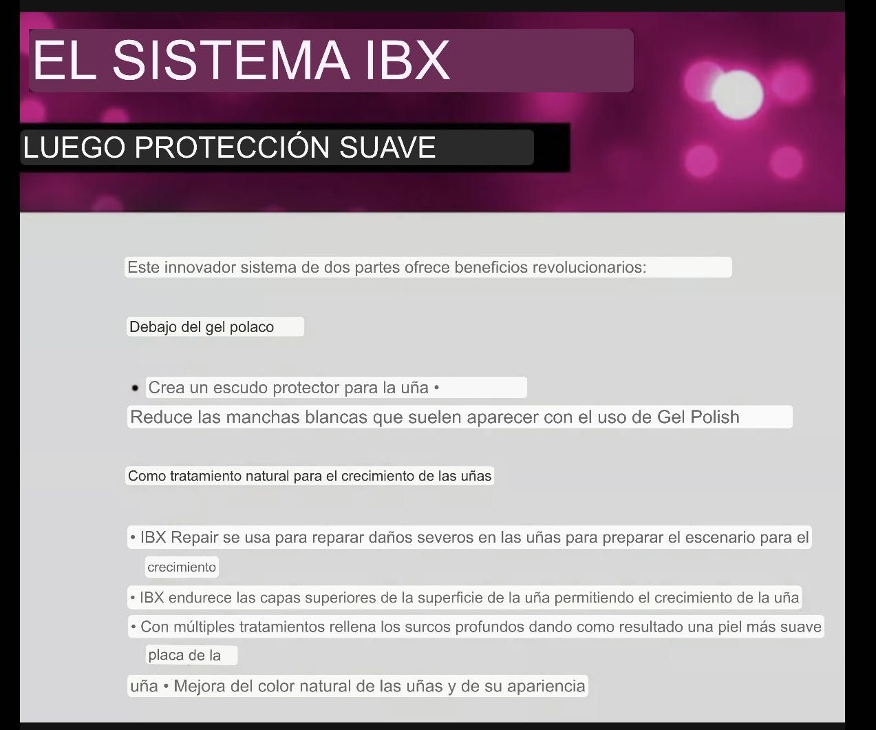 IBX REPAIR SYSTEM con esmalte en gel portfolio