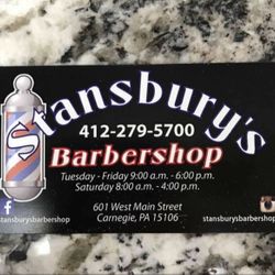 Stansbury’s Barbershop, 601 W Main St, Carnegie, 15106