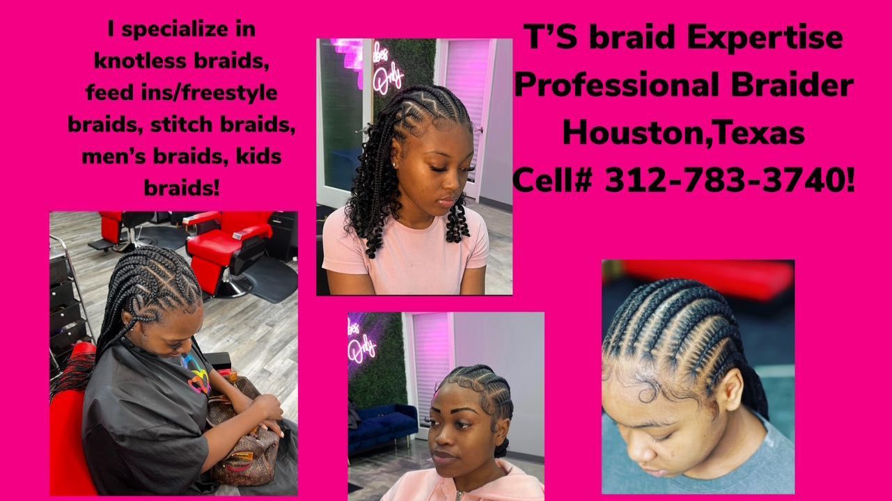 Kids' Feed-Ins / Knotless Braids  Black kids braids hairstyles, Girls  braided hairstyles kids, Kids hairstyles