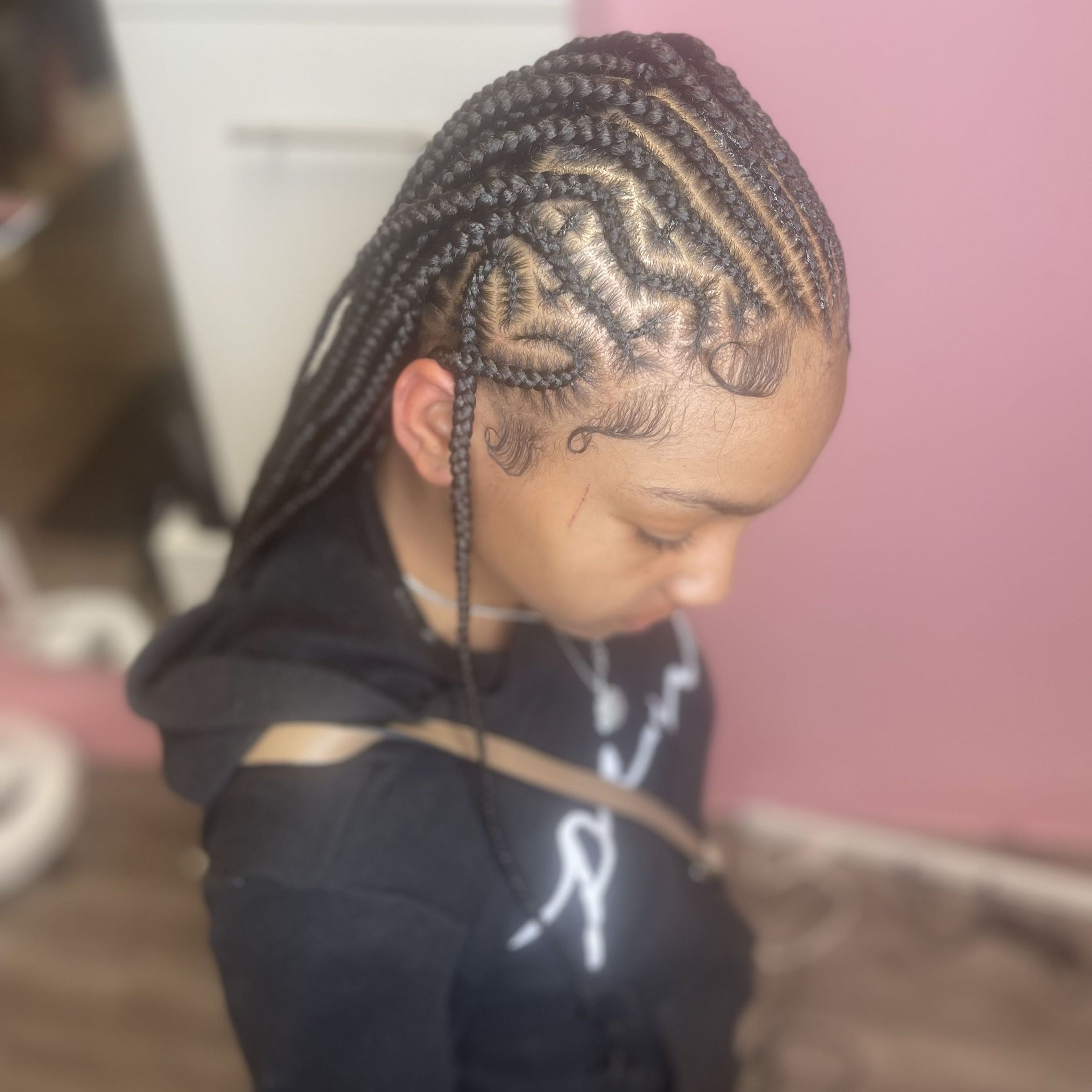 Fulani braids with knotless portfolio