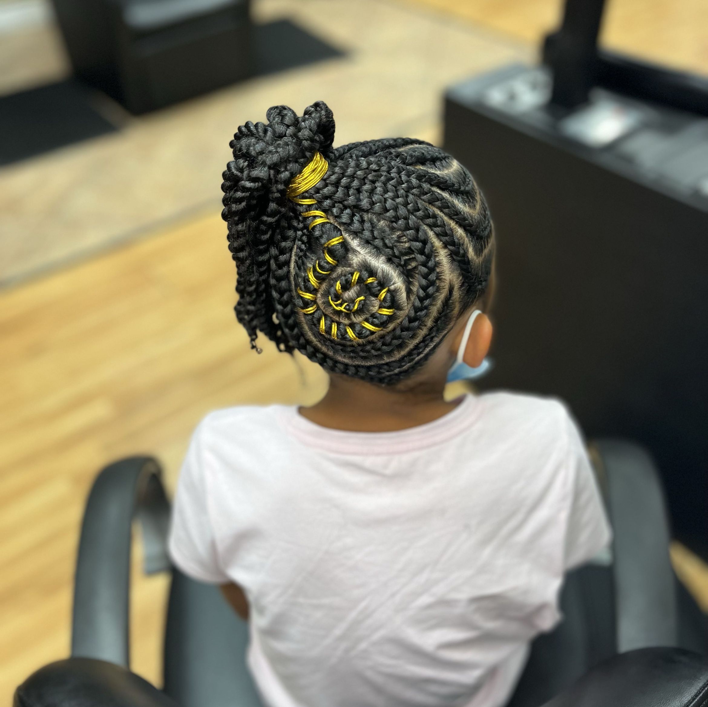 Kid“braided ponytail” Medium Size w Natural Hair portfolio