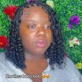 Boho Bob knotless braids with human hair portfolio