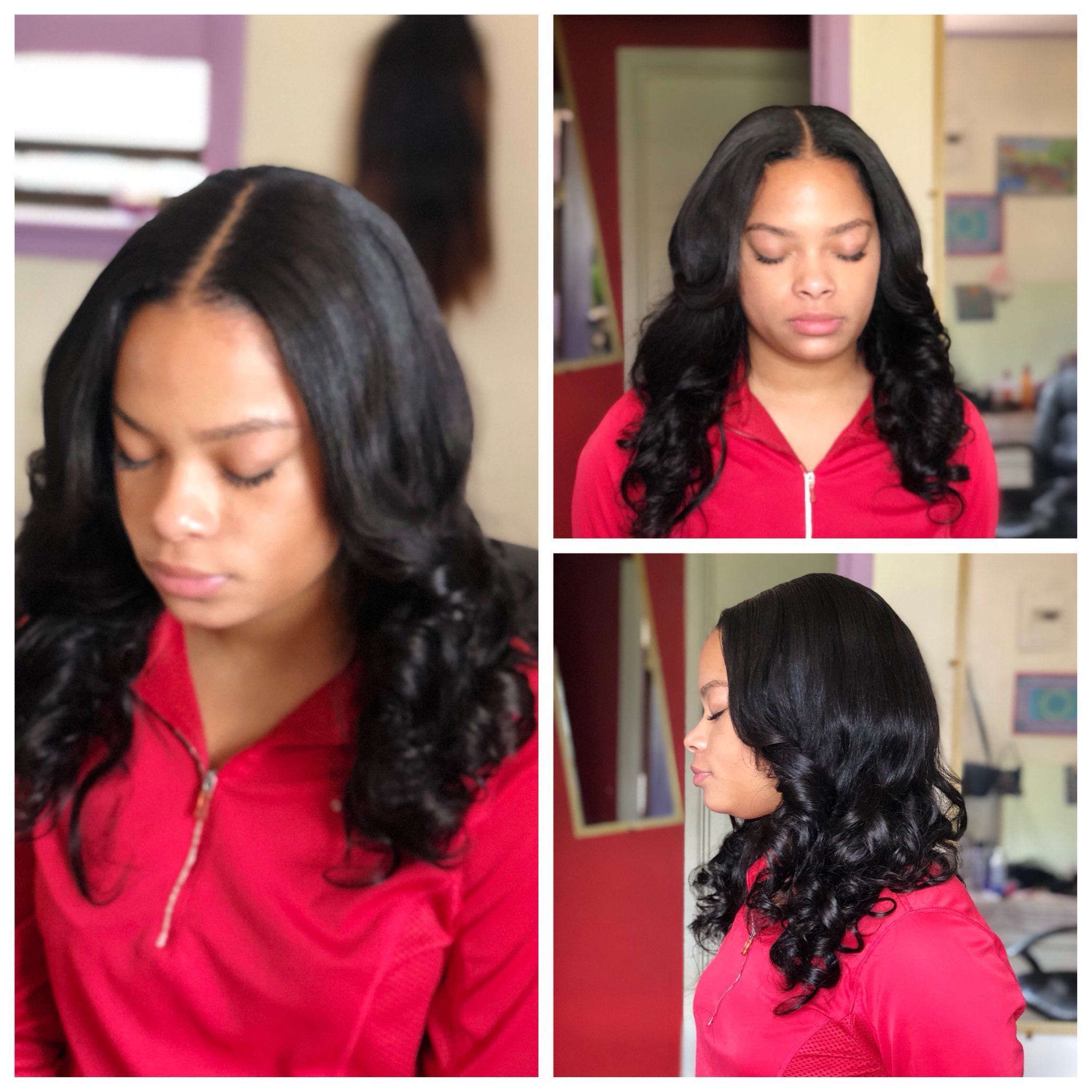 Traditional sew-in w/leave out portfolio