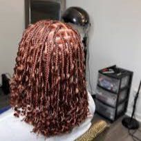 Boho Bob knotless braids with human hair portfolio