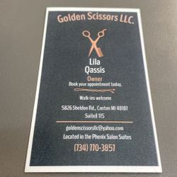 Golden Scissors LLC, 5826 N Sheldon Rd, Suite 115, Canton, 48187