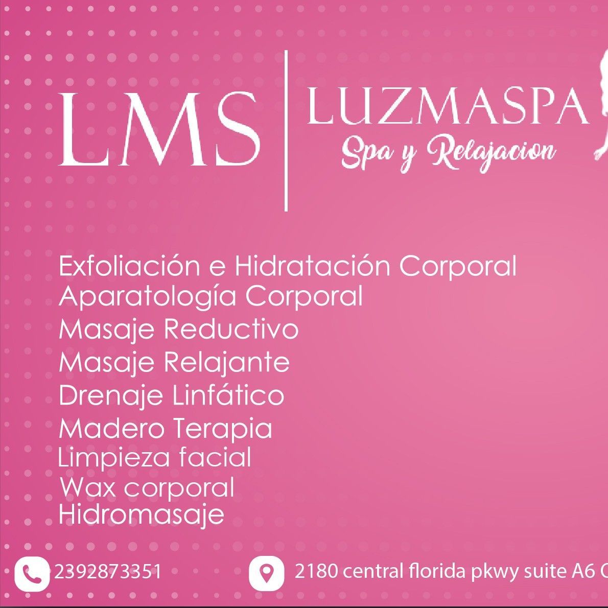 Luz Mobile Spa LLC, 2180 Central Florida Pkwy Suite A, Orlando, 32837