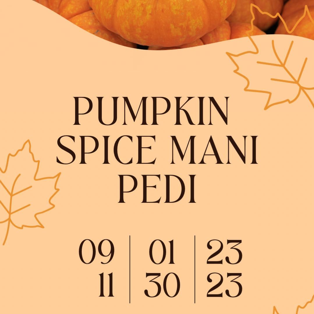 Pumpkin spice pedicure portfolio