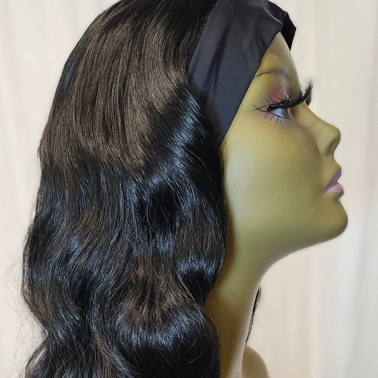 Headband Wig (Natural Black) portfolio